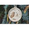 Boule de noël loup
