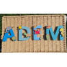 Lettres prénoms en bois