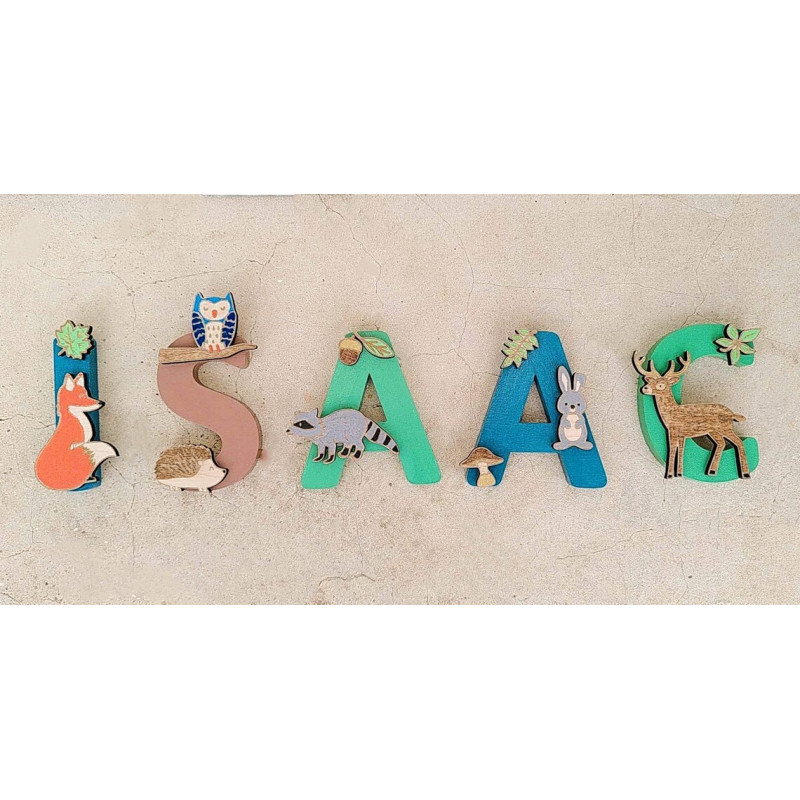 Lettres prénoms en bois Lettres prénoms en bois