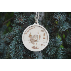 Boule de noël écureuil