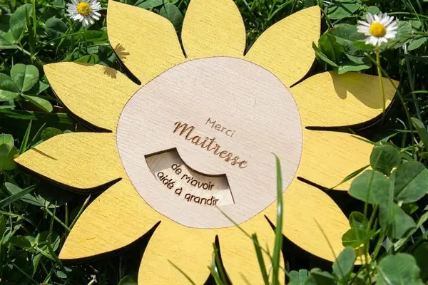 Fleur Tournesol Merci Maîtresse / Merci Maître - Sunflower Thank you Teacher -Danke Lenhrer/ Danke Lenhrerin