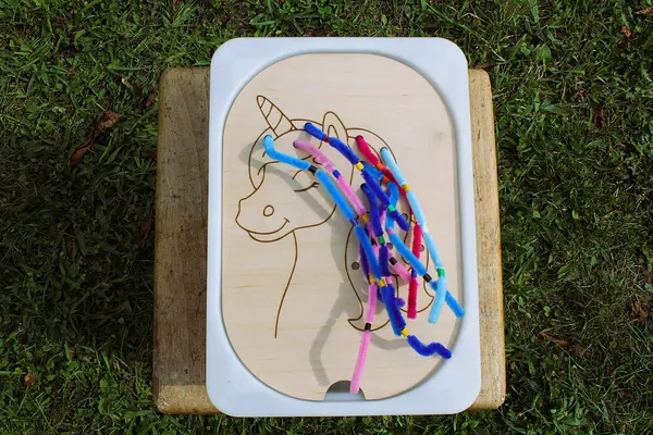 Unicorn Trofast Insert | Flisat Activity Lid